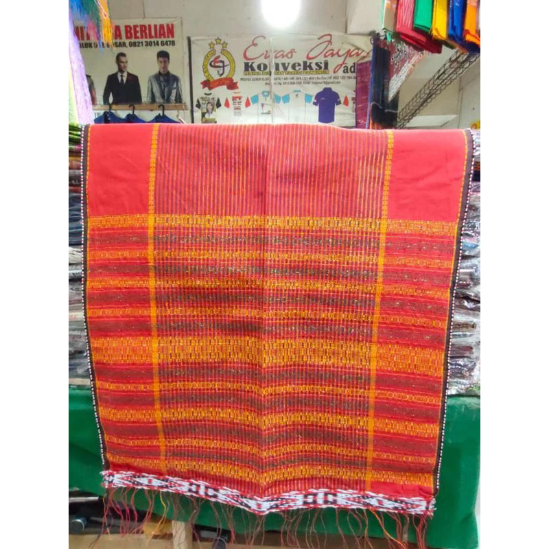 Ulos Ragihotang Merah/Ulos Hadang Hadang untuk Pria /Ulos Tulang/Ulos Pamarai