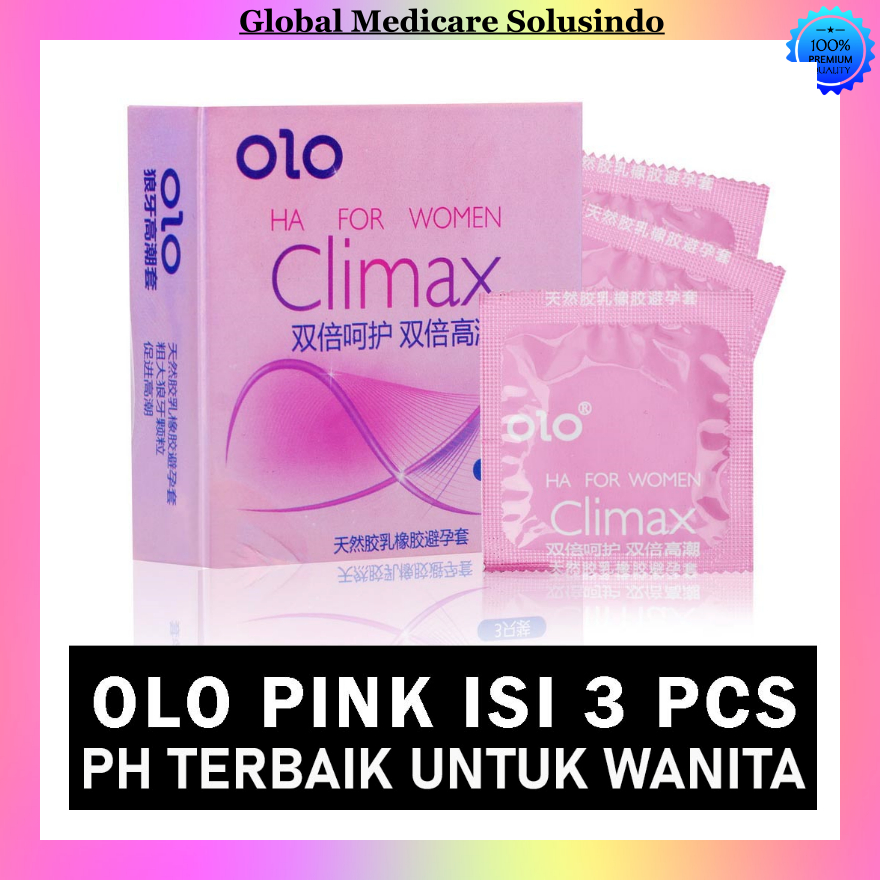 Kondom OLO Pink Climax - Terbaik Untuk Wanita