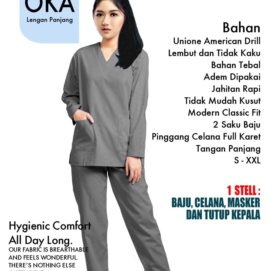 88 Oka Lengan Panjang Baju Ok Trust Wear