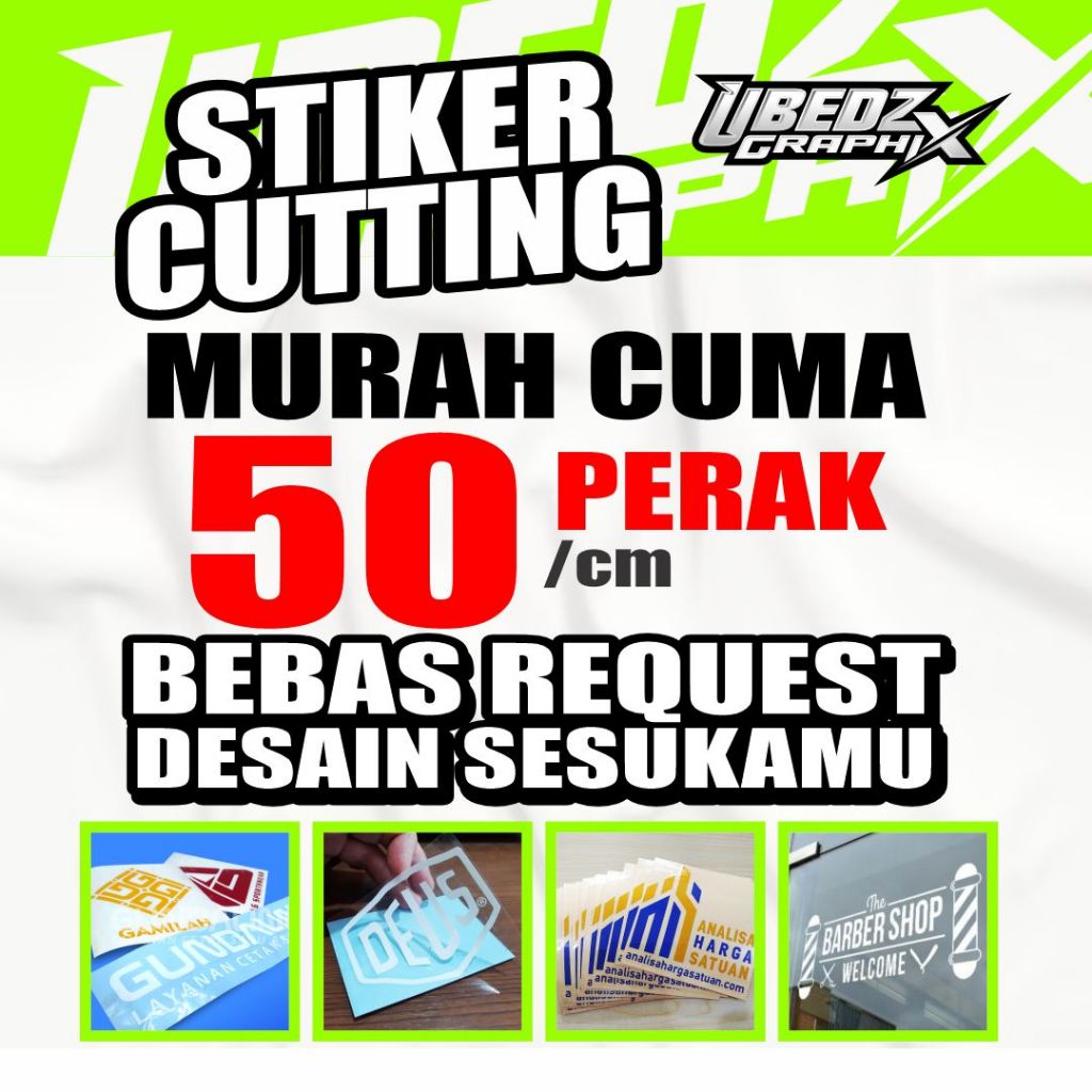 JUAL STIKER CUTTING MURAH UNTUK NAMA - LOGO -  SPONSOR - KACA - GEROBAK - BODY MOTOR DAN MOBIL
