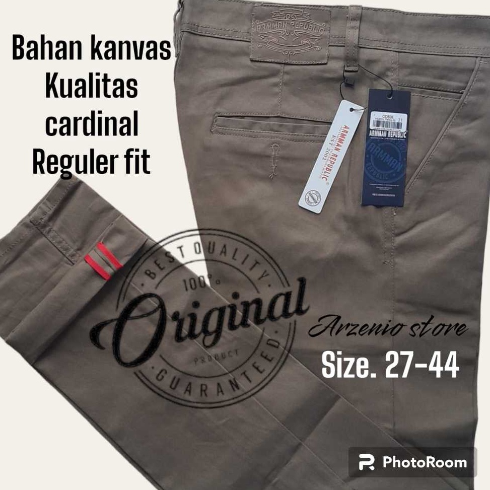 55 sale Celana Panjang Pria Chinos Premium Original 1 bahan kanvas cardinal arman republic Jumbo 27 