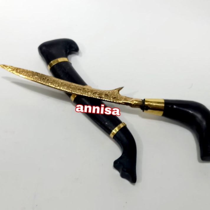 D2289 KRIS REN CONG HITAM ISI KUNING