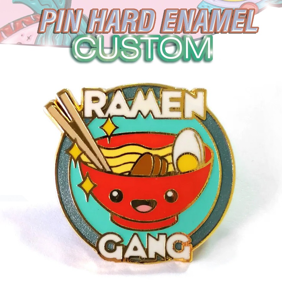 Tempat bikin pin enamel, hard enamel custom. untuk beragam kebutuhan souvenir & pin & aksesoris. San
