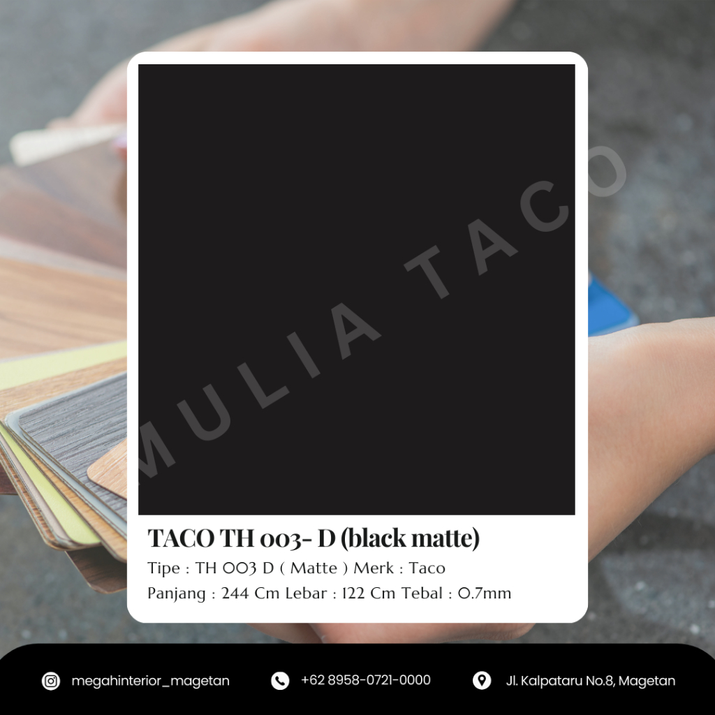 Taco HPL TH 003-D (Black Matte)