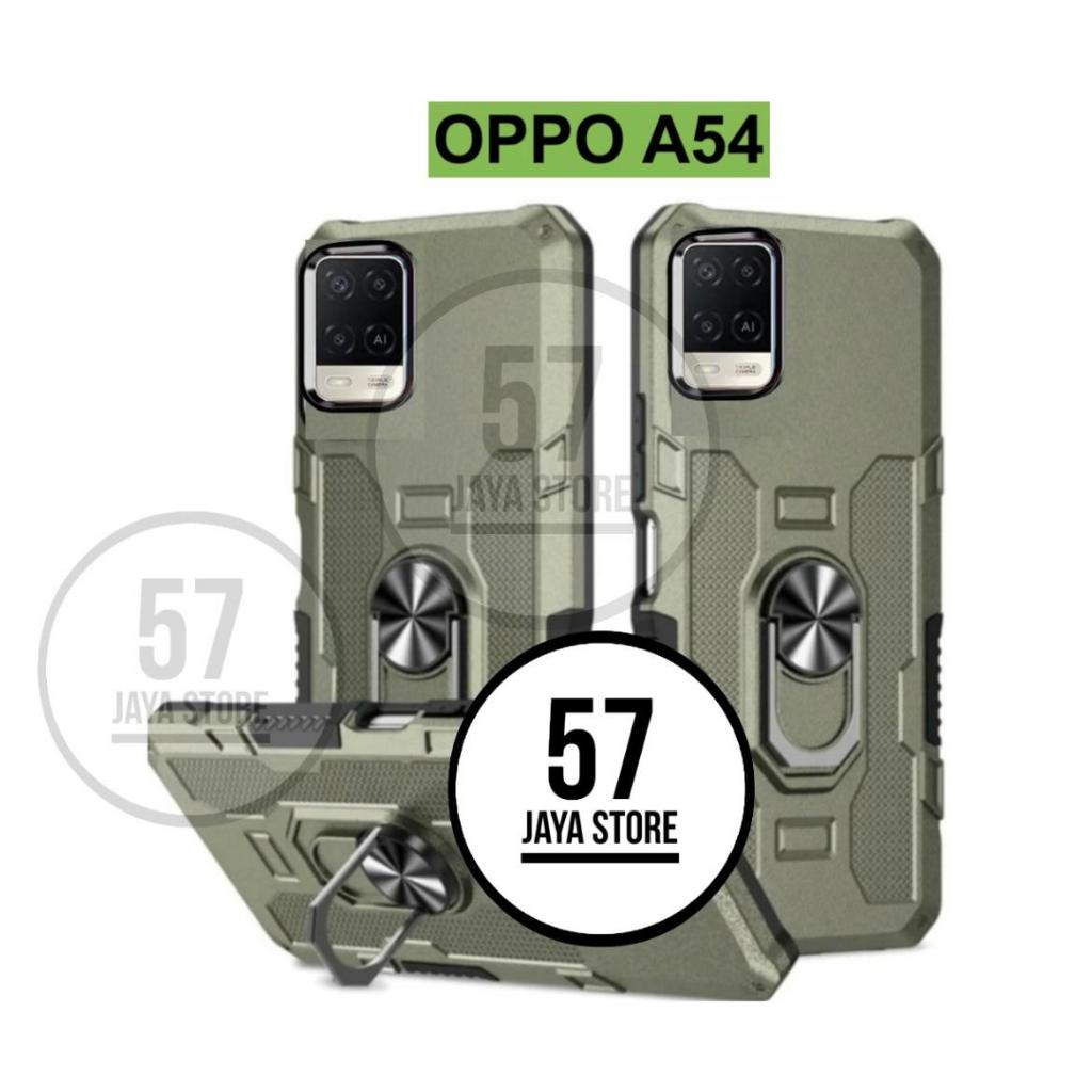 Case Hp Oppo A54 Hit Eye Ring Robot Model Baru Hard Case Silicon Standing New Cover