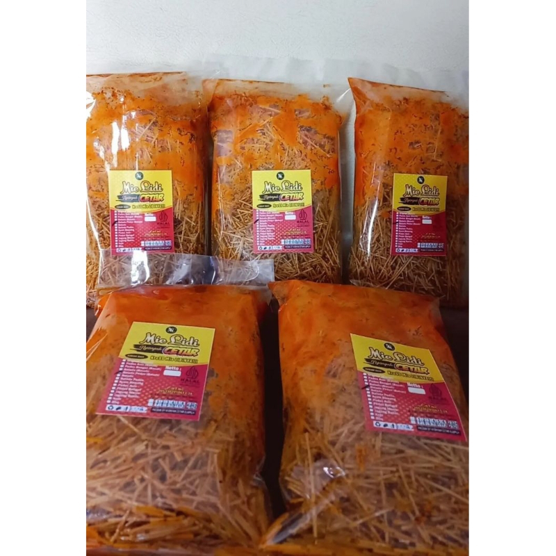 (Min.PEMBELIAN 3pcs) REMUKAN Milidi cetar 250gr/Milidi cetar/Milidi jadul/Mie lidi viral/Mie lidi en