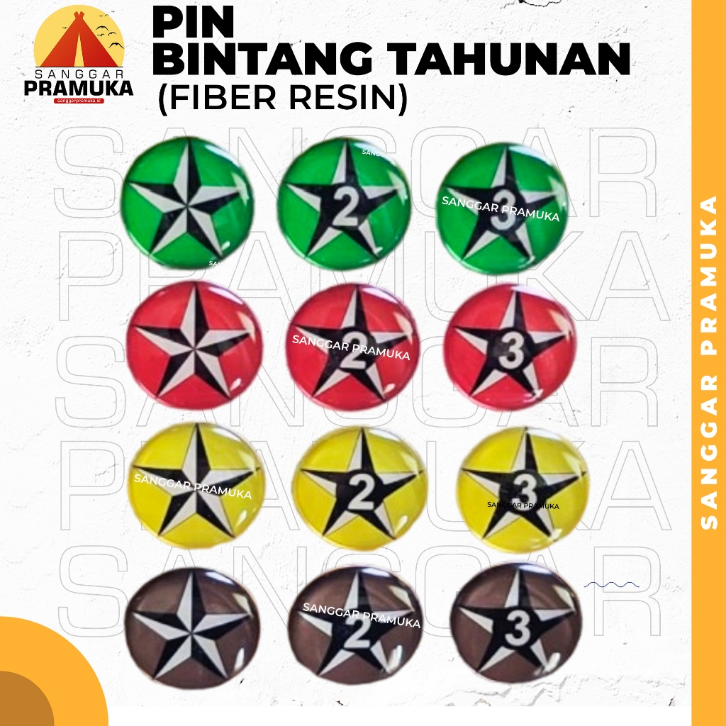 Pin Bintang Tahunan Pramuka / Bintang Tahunan Pramuka / Bintang Pramuka