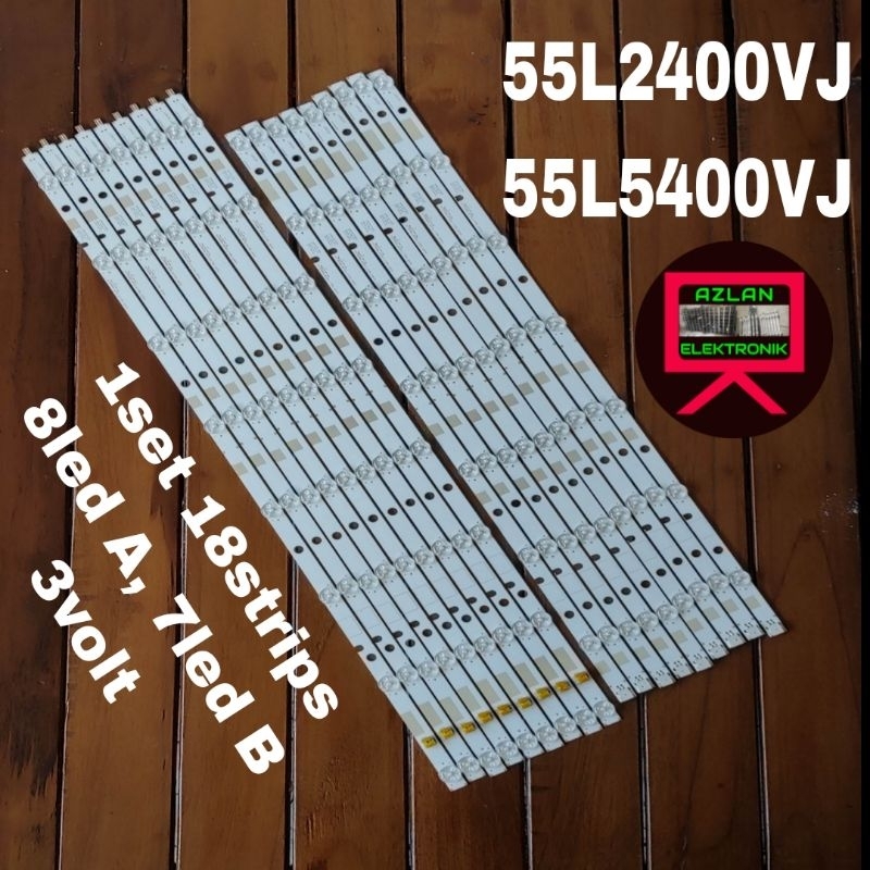 BACKLIGHT LED TV TOSHIBA 55" 55L2400VJ 55L5400VJ LAMPU BL 55in 55L2400