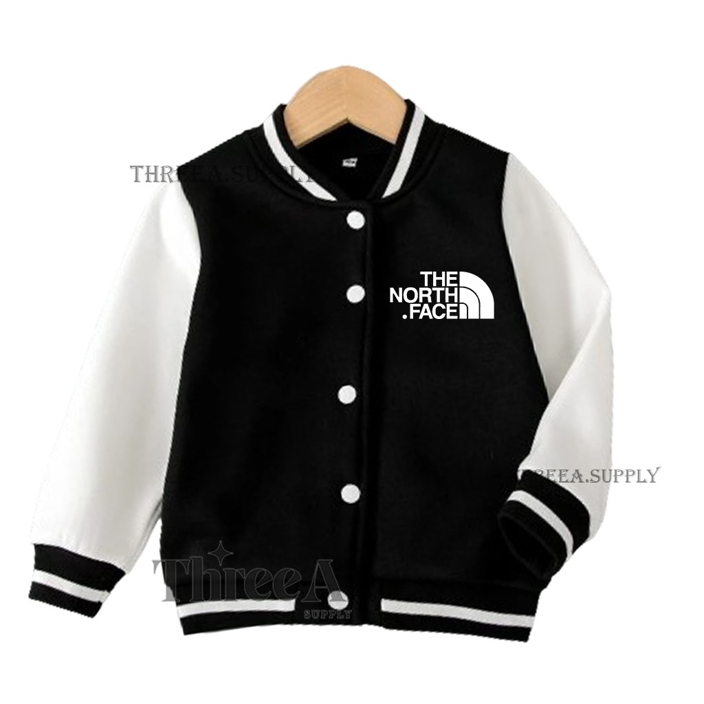 Varsity Jacket Baseball THE NORTH FACE Anak Laki Laki Perempuan Umur 2 Sampai 12 Tahun Jaket Bisbol 