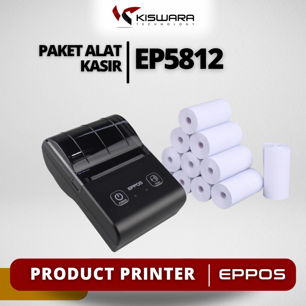 

PAKET EP5812 + 10 PCS KERTAS THERMAL || CETAK STRUK PEMBAYARAN || 58x30mm