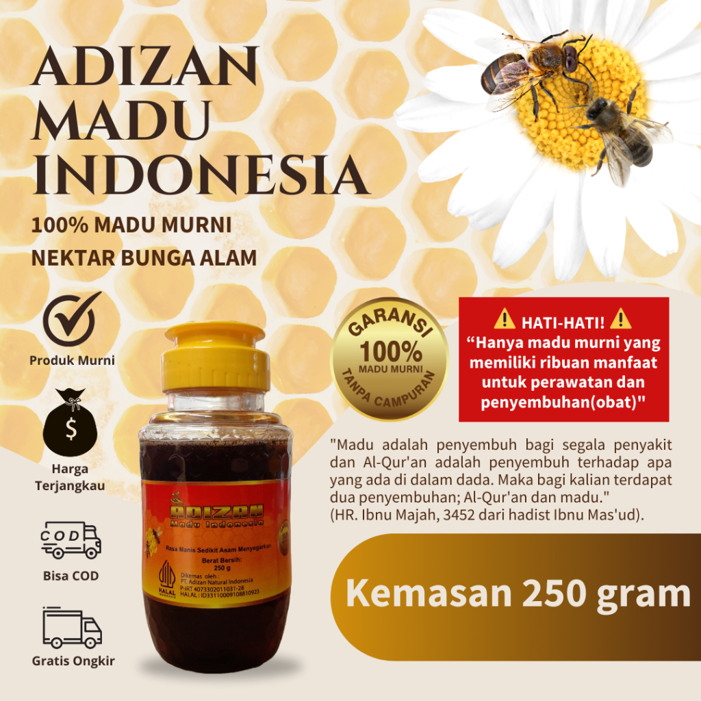 

Madu Murni 250 gram