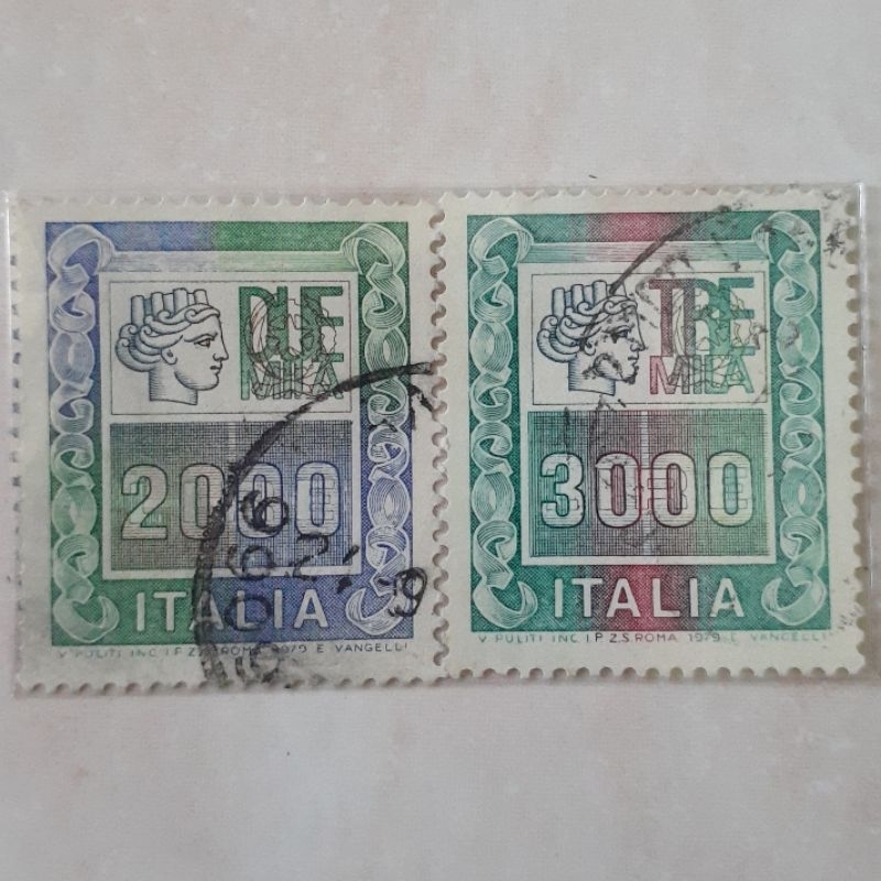 

Perangko Italia High Values Tahun 1979 set 2pcs