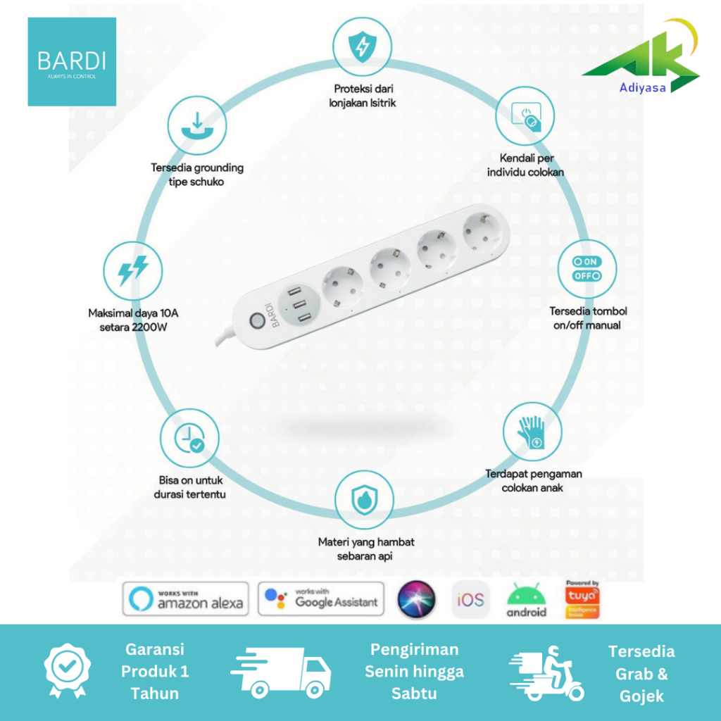 BARDI Extension Power Strip