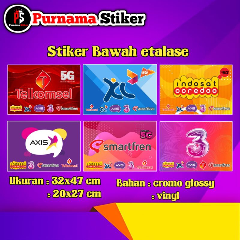 

STIKER BAWAH ETALASE, STIKER KONTER PULSA, STIKER ETALASE VINYL DAN CROMO GLOSY, STIKER DINDING, AKSESORIS KONTER