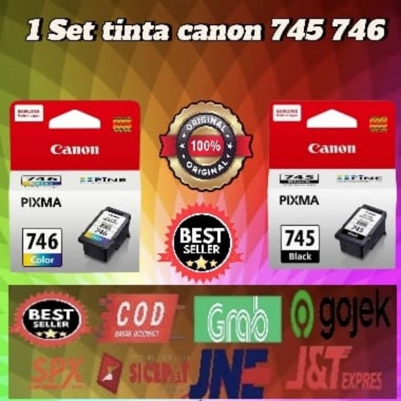 1set tinta canon 745 746