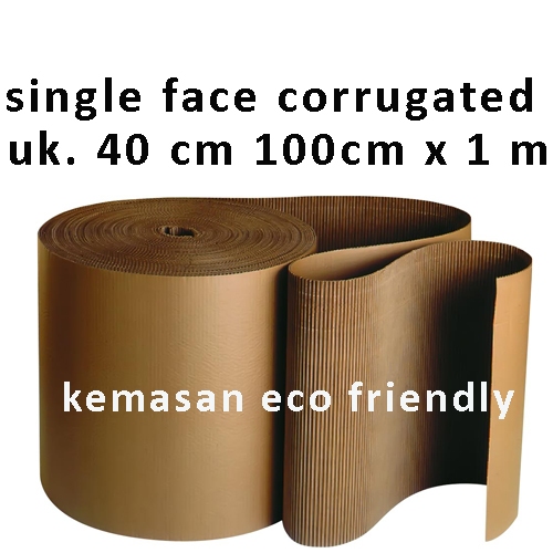 

single face corrugated uk. 40 cm 60 cm 100cm 160 cm x 1 meter | kemasan eco friendly Packing Murah Karton Lembaran Polos
