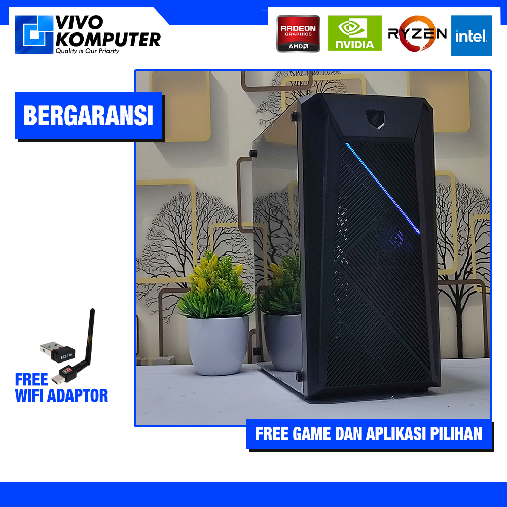 PC Gaming Desain INTEL Core I5 | VGA CARD 2GB | 8GB DDR3 | SSD 128GB