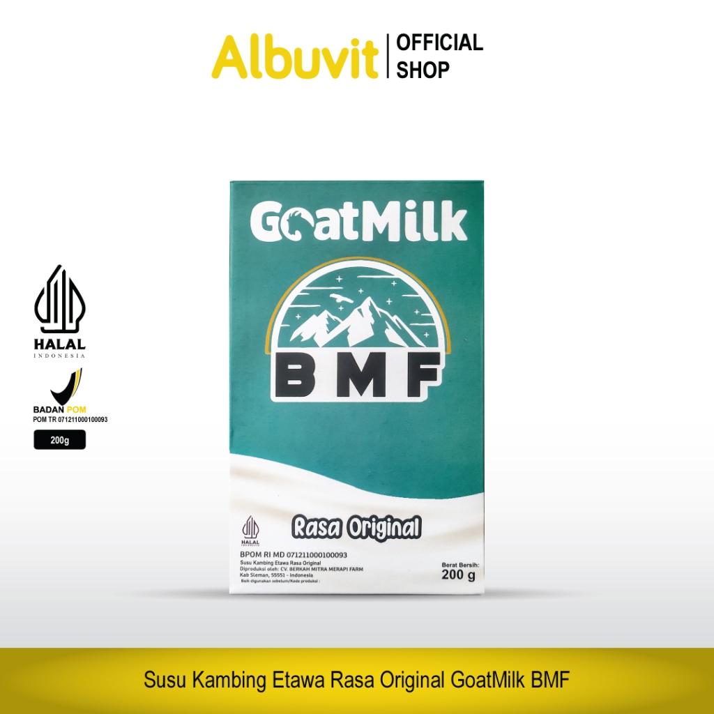 

Susu Kambing Etawa Bubuk Gaotmilk BMF 200 gr Rasa Original