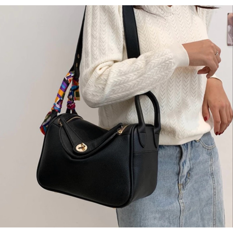 LINDY TAS WANITA SHOULDER BAG PREMIUM KULIT PU/TAS SELEMPANG WANITA KULIT SINTETIS UK 20cm