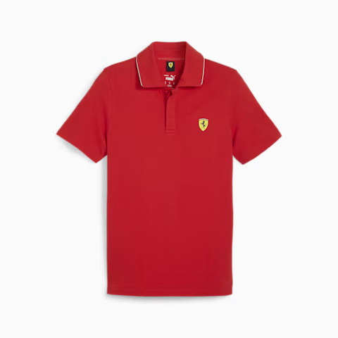 Kaos Polo Casual PUMA X Ferrari Race Polo Rosso Corsa 623801 02