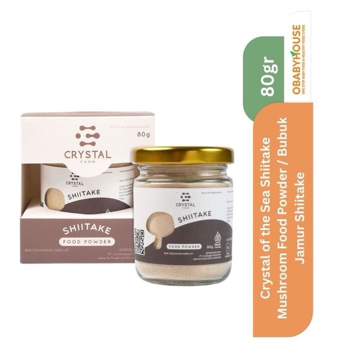 

Crystal of the Sea Shiitake Food Powder / Bubuk Jamur Shiitake 80 gr (BPOM Certified)
