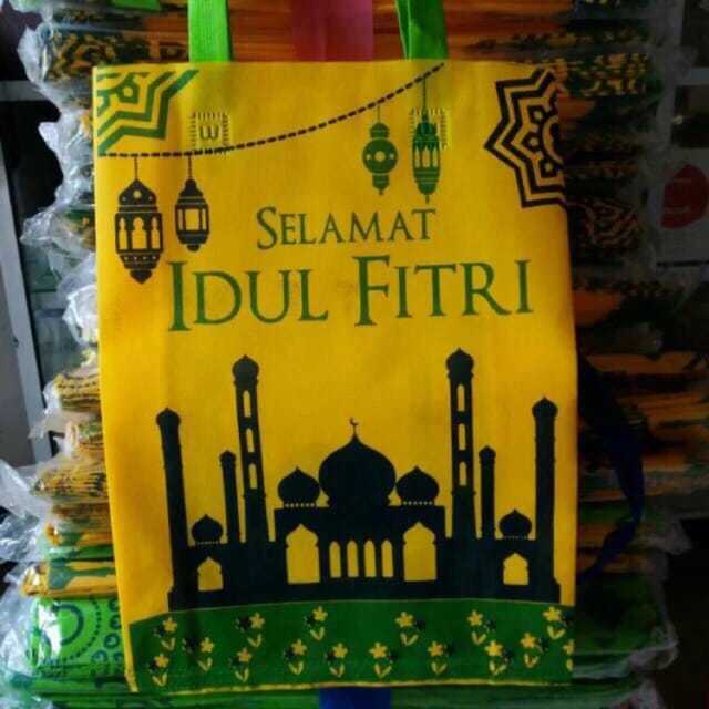 

Tas Souvenir IDUL FITRI LEBARAN 25x35 / 30x40 GOODIE BAG KANTONG SPUNDBOND