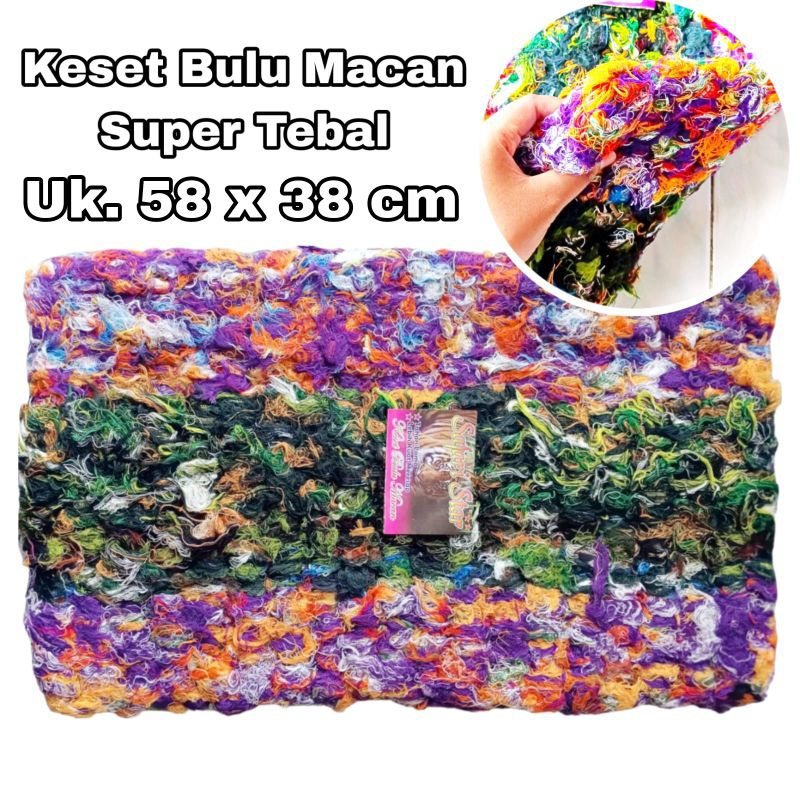 keset bulu macan jumbo tebal empuk halus