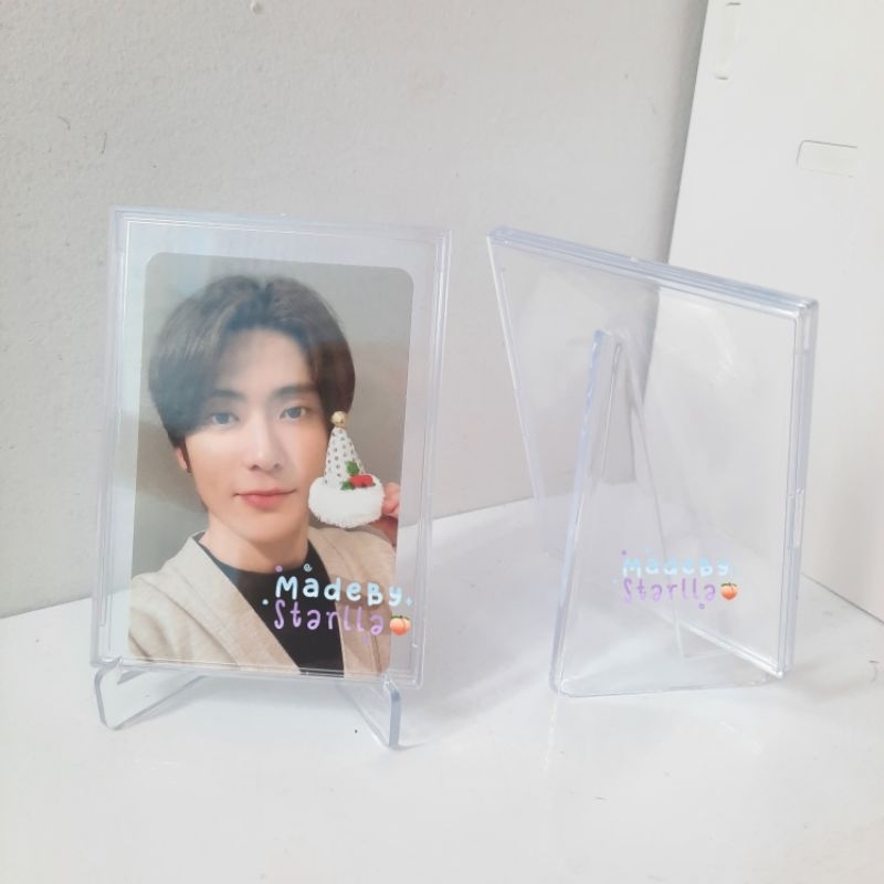 PHOTOCARD HOLDER AKRILIK + STAND AKRILIK PENYANGGA