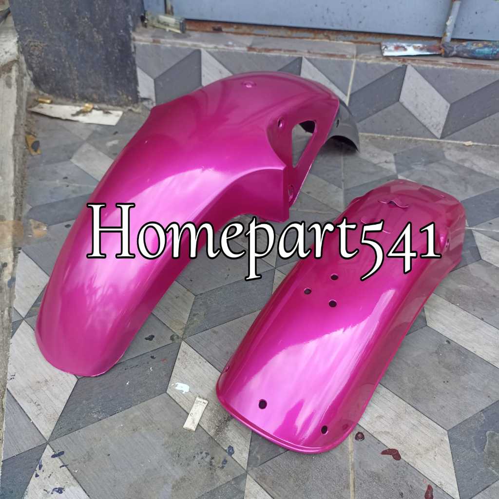 SPAKBOR DEPAN BELAKANG YAMAHA RX KING RXKING WARNA PINK