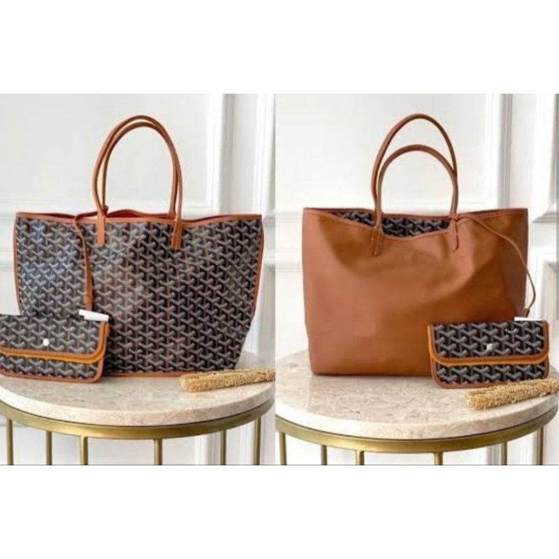 goyard anjou pm black tan