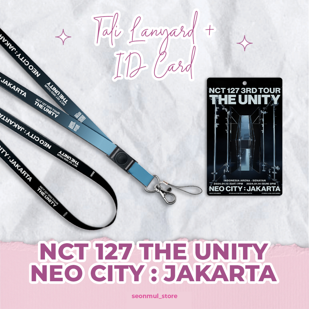 

LANYARD + ID CARD NCT 127 THE UNITY NEO CITY JAKARTA / STRAP GID / TALI HP CAHOL PC CARD HOLDER NCT127 KONSER IN JKT