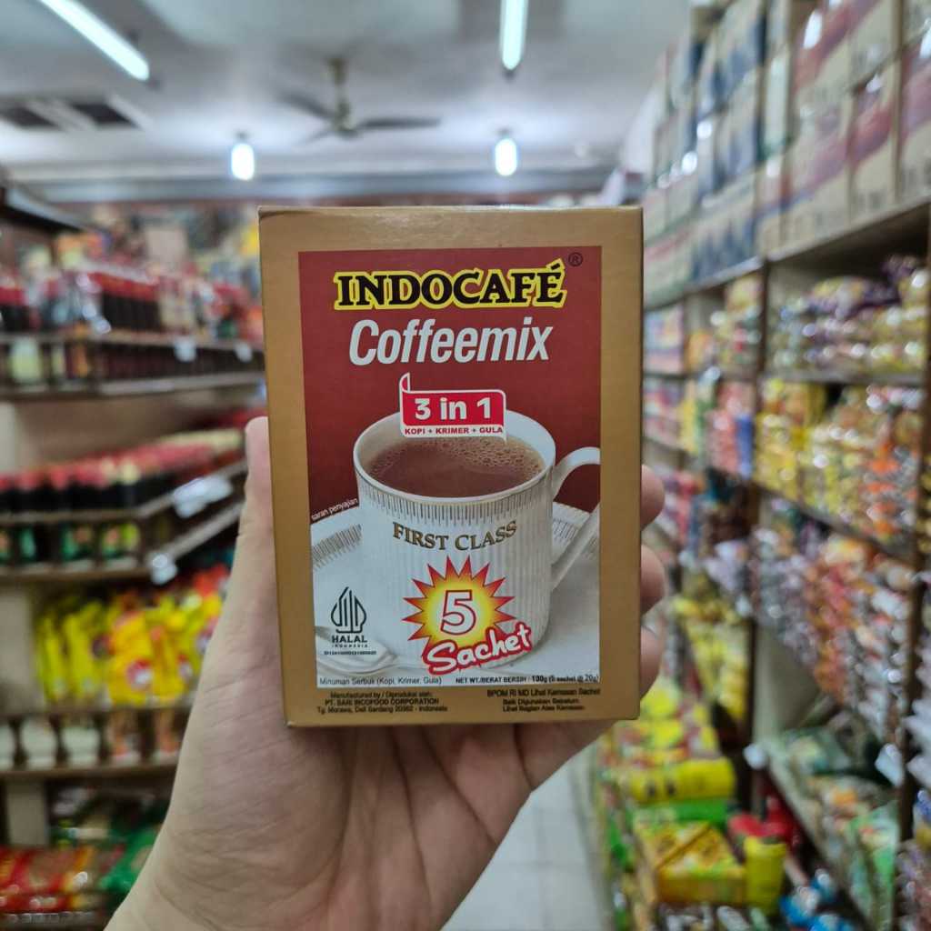 

INDOCAFE COFFEEMIX 3 IN 1 KOPI INSTAN KOTAK ISI 5 SACHET x 20g