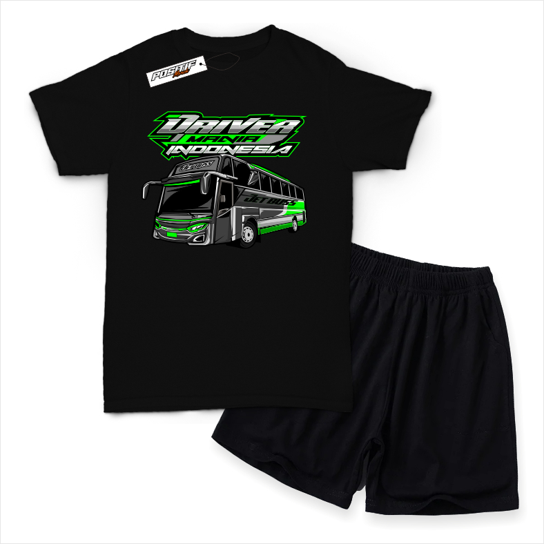 BAJU KAOS ANAK SETELAN DRIVER MUDA BUS TRUK SOPIR