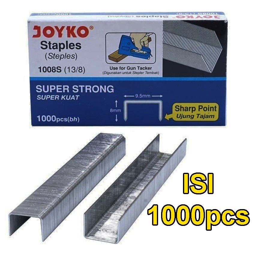 

Toperoom 1kotak Isi Staples Ukuran 13/8 Isi Staples Tembak | Isi Gun Tacker | Refill | Stepler Tembak | Stepler Gun | Stapler Tembak | Stapler Gun