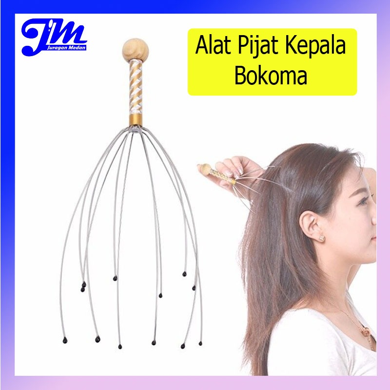 BOKOMA Alat Pijat Kepala Alat Refleksi Kepala Healthy Head Masseger