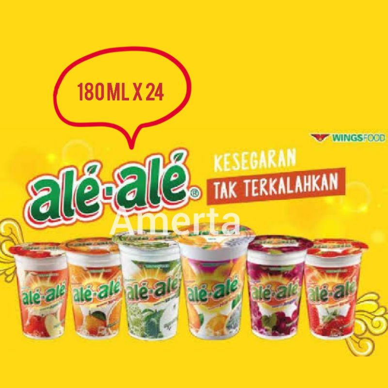 

MINUMAN ALE ALE 180 ML 1 DUS isi 24 GELAS