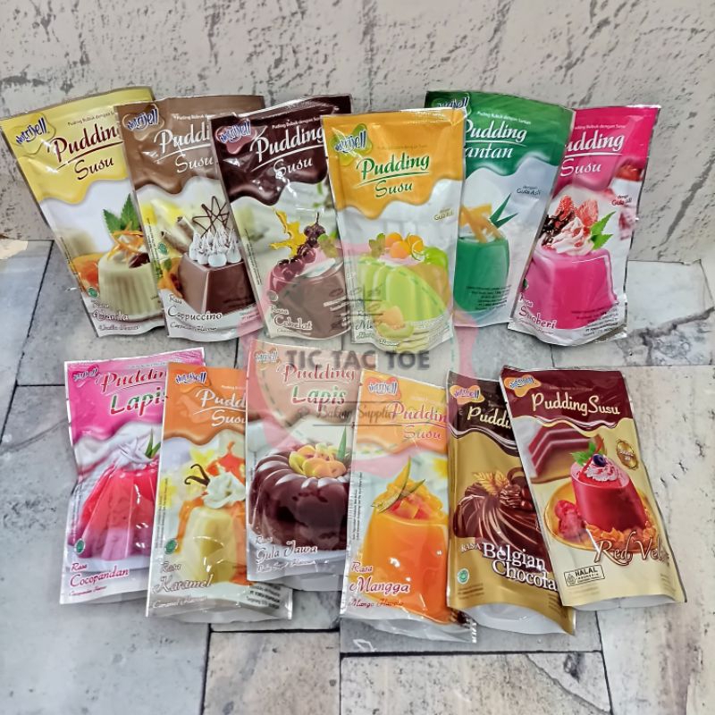 

Nutrijell pudding Bubuk Instan / Pudding Susu/ Pudding Santan All Variant