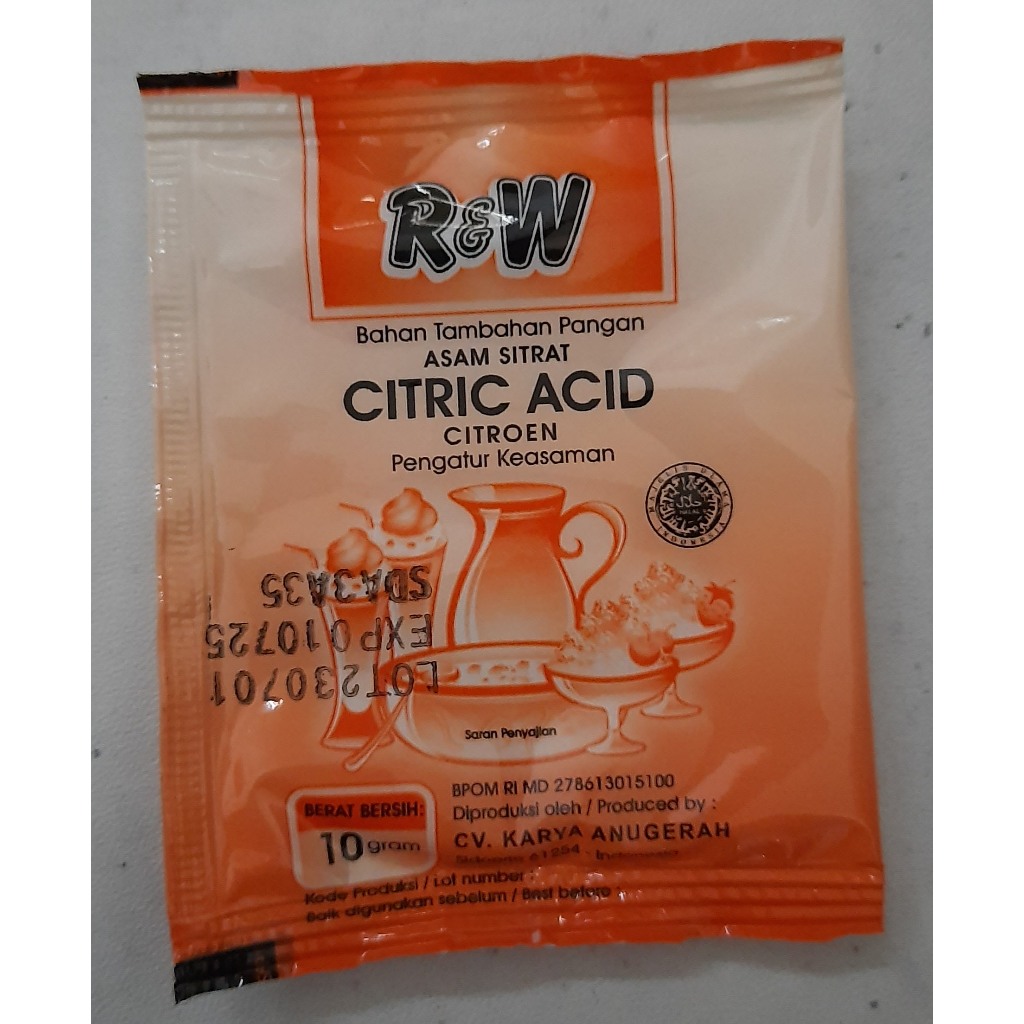 

citroen citric acid rw 10 gram