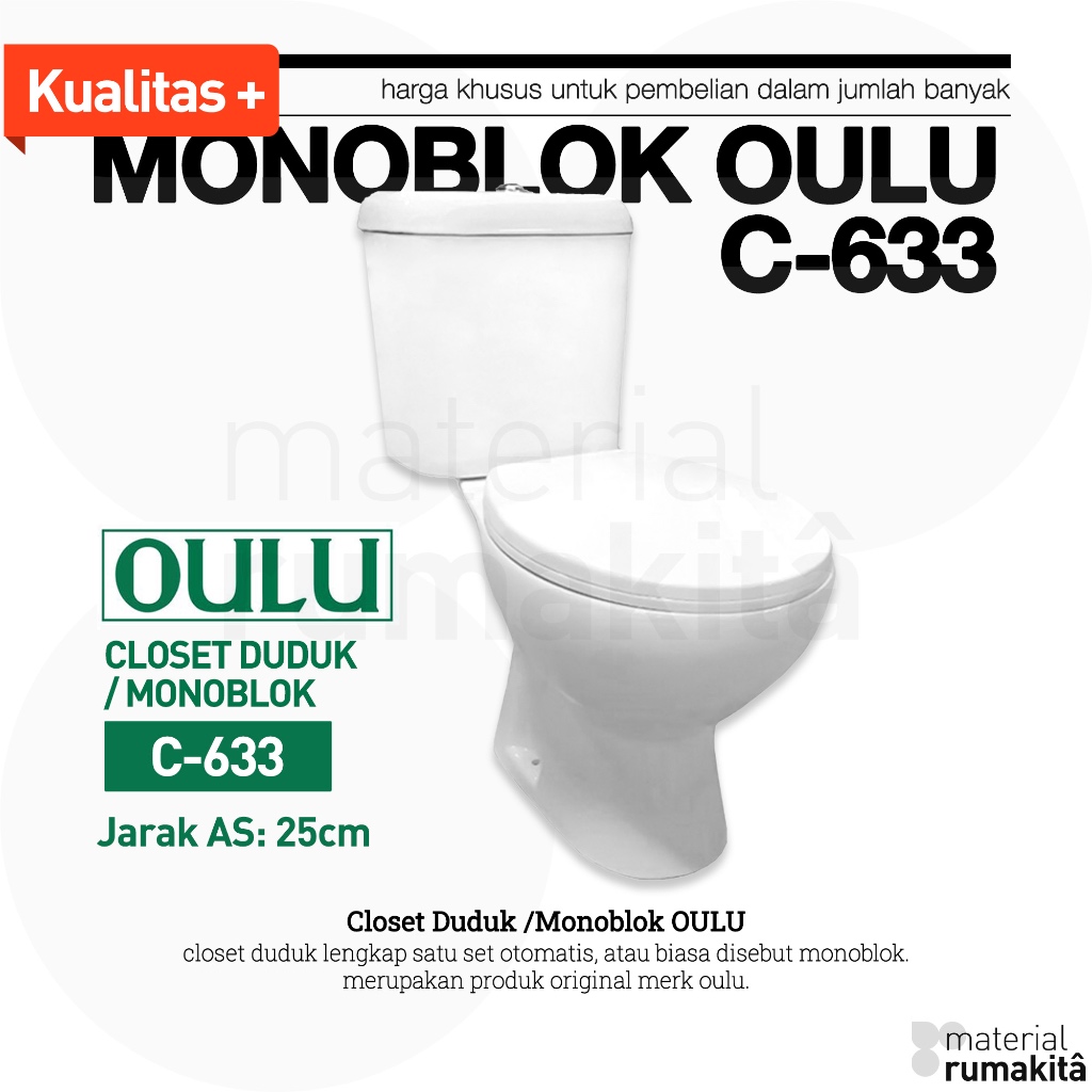 Closet Duduk OULU / Monoblok OULU C-633