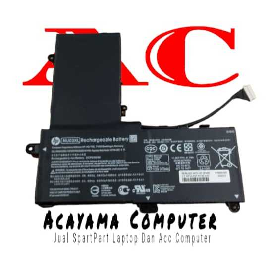 Baterai Laptop HP Pavilion X360 11-AB002NIA AB030TU TPN-C128 NU03XL