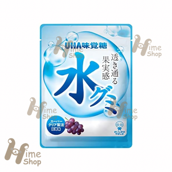 

UHA Mikakuto Water Gummy Kyoho Grape Clear Taste 40gr Permen Jelly Original Jepang Japan