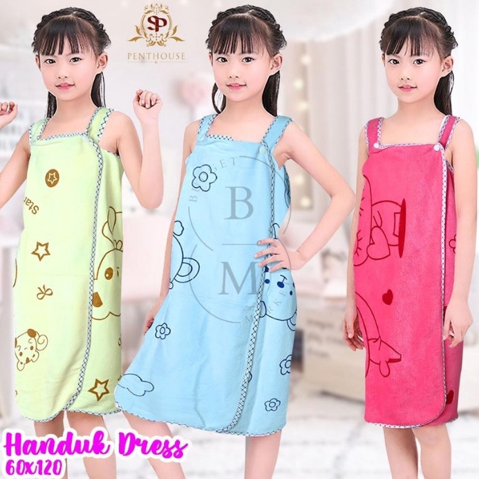 ART Q99W Handuk Mandi Anak Kimono Dress PENTHOUSE Ukuran 6x12cm