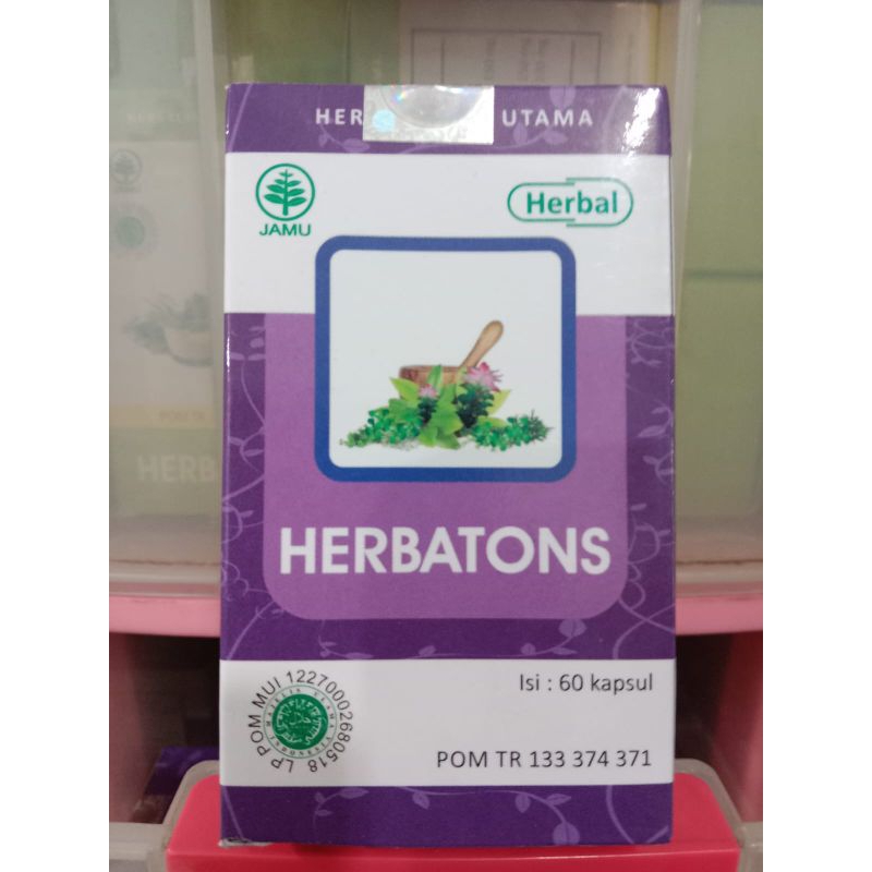 

HIU HERBATONS Obat Herbal Radang Amandel 60 kapsul Original