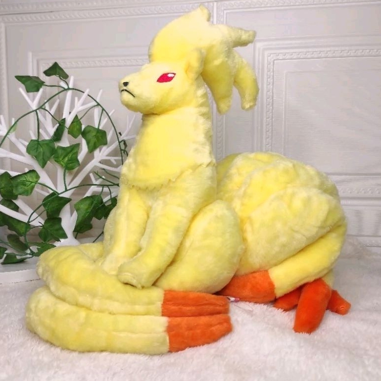 Tas Boneka Pokemon Ninetales Original / Boneka Ninetales / Ninetales Kuning / Alolan Ninetales / Pok