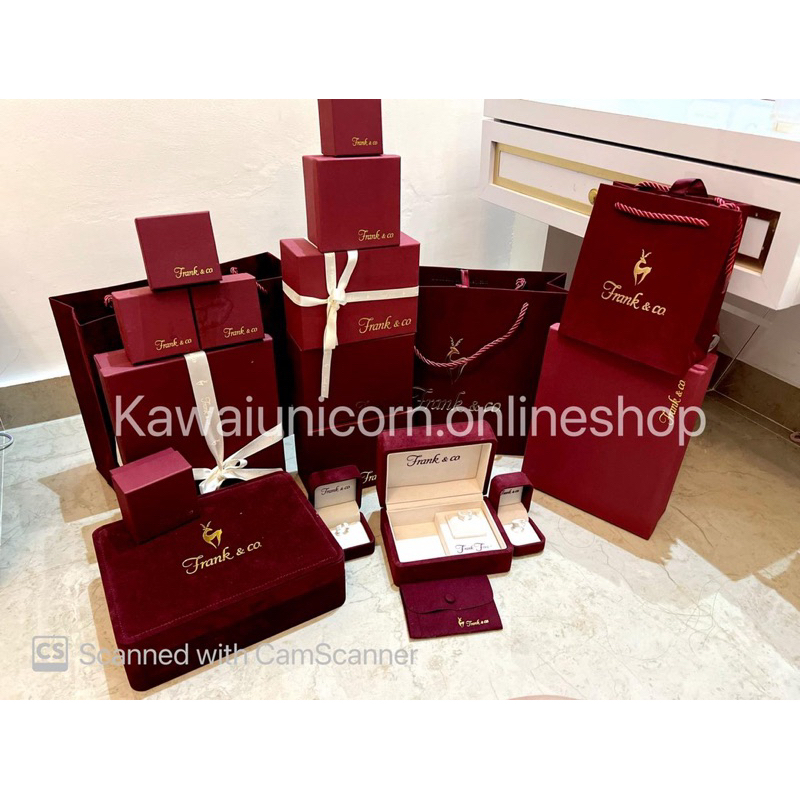 ORIGINAL JEWELRY BOX Frank & co | TEMPAT PERHIASAN SESERAHAN