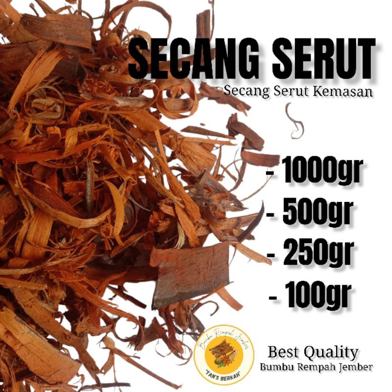 

Kayu Secang Serut Kemasan 50gr - 100gr