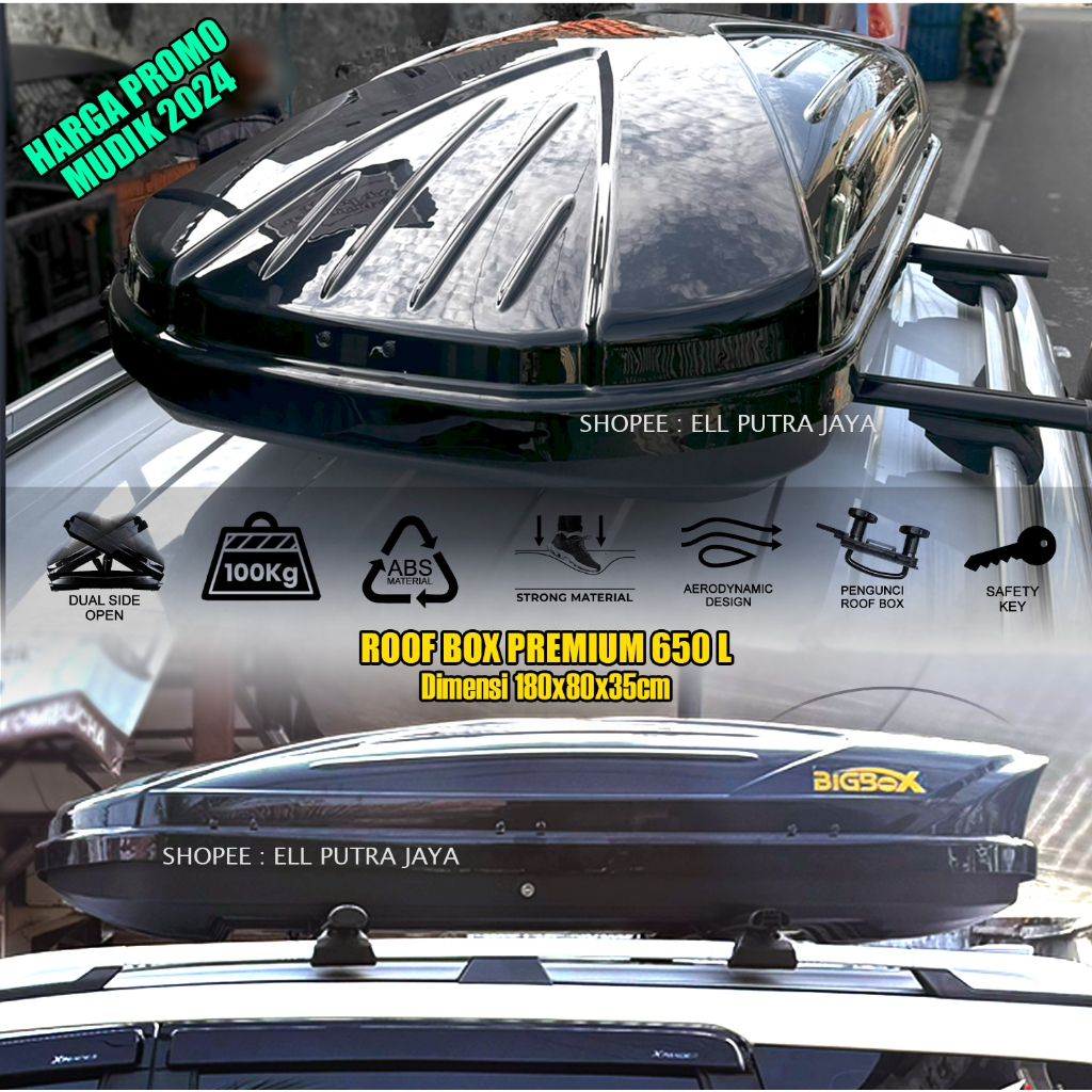 Roof Box Auto Box Universal 650L