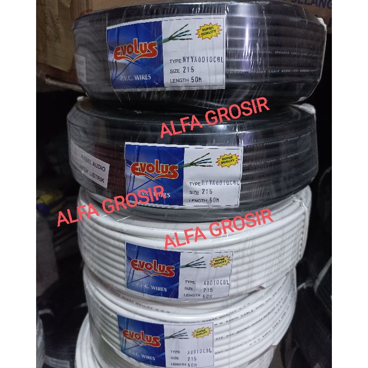 5 METER KABEL LISTRIK SERABUT 2x15 mm  KABEL RAMBUT 2X15  KABEL LISTRIK u Premium Diskon