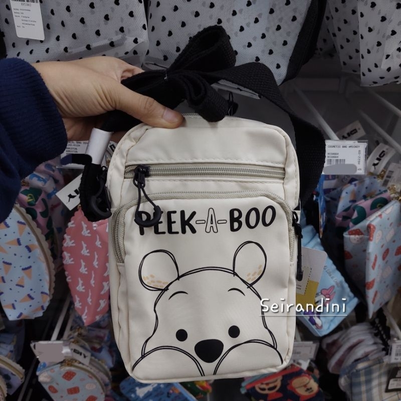 Sling Bag Tas Selempang Bahu Disney Winnie The Pooh Kado Hadiah Unik Mr DIY