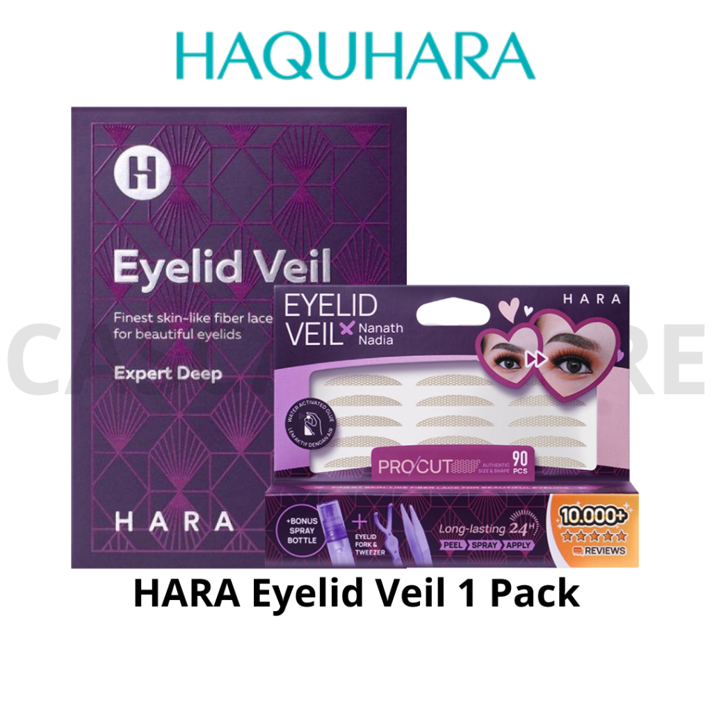 HAQUHARA Hara Eyelid Veil 1 Pack Box S M SL L Skot Mata Jaring Eyetape Lace Pro Pack Baby Pack